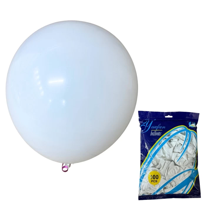 Balony Lateksowe Białe – 30 cm | 1, 25, 50 lub 100 szt.